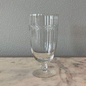 Vintage Fostoria Holly Clear Glass Goblet